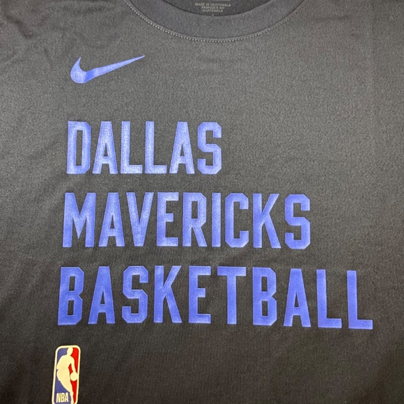 Nike Dallas Mavericks Dri-Fit Long Sleeve Shirt Men’s XL Navy NBA Basketball Top - Picture 3 of 10